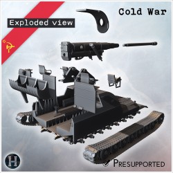Objekt 261-3 self-propelled artillery - 3D STL | Hartolia Miniatures