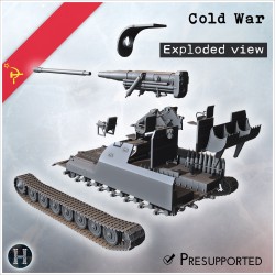Objekt 261-3 self-propelled artillery - 3D STL | Hartolia Miniatures
