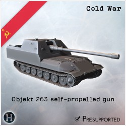 Objekt 263 self-propelled gun - 3D STL File | Hartolia Miniatures