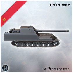 Objekt 263 self-propelled gun - 3D STL File | Hartolia Miniatures