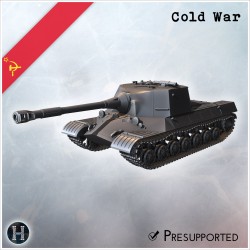 Objekt 268 self-propelled gun - 3D STL File | Hartolia Miniatures