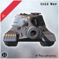 Objekt 268 self-propelled gun - 3D STL File | Hartolia Miniatures