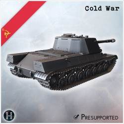 Objekt 268 self-propelled gun - 3D STL File | Hartolia Miniatures