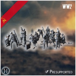 107mm M1938 Soviet heavy mortars... - 3D STL | Hartolia Miniatures