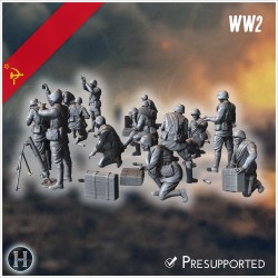 50mm RM-38 Soviet light mortars... - 3D STL | Hartolia Miniatures