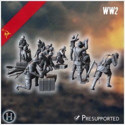 50mm RM-38 Soviet light mortars... - 3D STL | Hartolia Miniatures