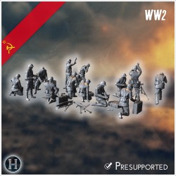 50mm RM-38 Soviet light mortars... - 3D STL | Hartolia Miniatures