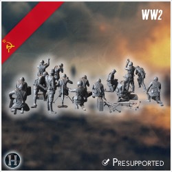 50mm RM-38 Soviet light mortars... - 3D STL | Hartolia Miniatures