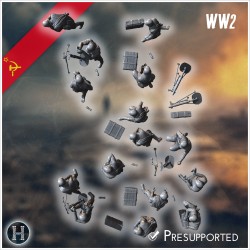 50mm RM-38 Soviet light mortars... - 3D STL | Hartolia Miniatures