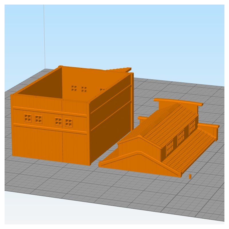 Hartolia miniatures | Wild West farm warehouse | STL file for 3D printing