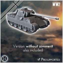 Panzer V Panther Ausf. D - 3D STL File | Hartolia Miniatures