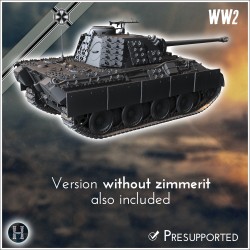Panzer V Panther Ausf. D - 3D STL File | Hartolia Miniatures