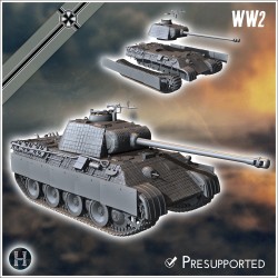 Panzer V Panther Ausf. A - 3D STL File | Hartolia Miniatures