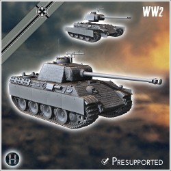 Panzer V Panther Ausf. G (open... - 3D STL | Hartolia Miniatures