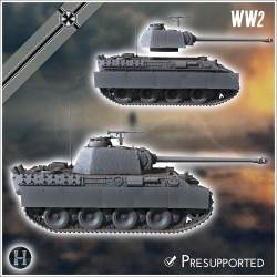 Panzer V Panther Ausf. G (version... - STL 3D | Hartolia Miniatures