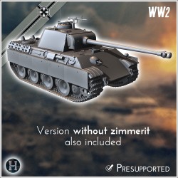 Panzer V Panther Ausf. G (version... - STL 3D | Hartolia Miniatures
