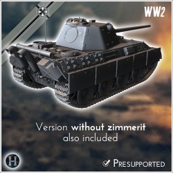 Panzer V Panther Ausf. F - Fichier STL 3D | Hartolia Miniatures