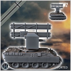 Panzer V Panther Ausf. D Raketenwerfer - 3D STL | Hartolia Miniatures