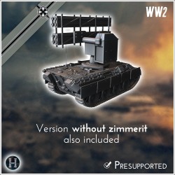 Panzer V Panther Ausf. D Raketenwerfer - 3D STL | Hartolia Miniatures