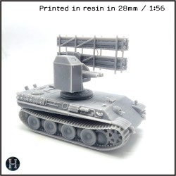Panzer V Panther Ausf. D Raketenwerfer - 3D STL | Hartolia Miniatures