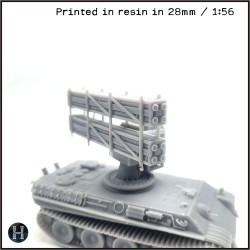 Panzer V Panther Ausf. D Raketenwerfer - 3D STL | Hartolia Miniatures