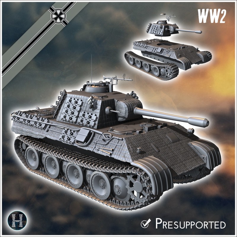 Panzer V Panzerbeobachtungswagen - 3D STL File | Hartolia Miniatures