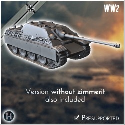 Jagdpanzer V Jagdpanther I Ausf. G2 - 3D STL | Hartolia Miniatures
