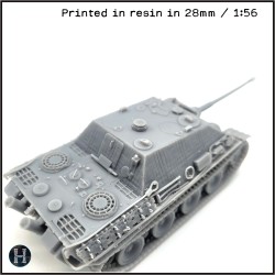 Jagdpanzer V Jagdpanther I Ausf. G2 - 3D STL | Hartolia Miniatures