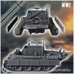 Panzer V Panther Bergepanther - Fichier STL 3D | Hartolia Miniatures
