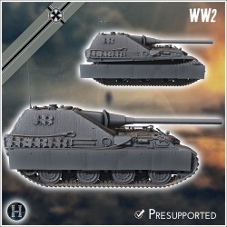 Jagdpanzer V Jagdpanther II - 3D STL File | Hartolia Miniatures