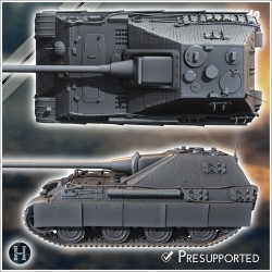 Jagdpanzer V Jagdpanther II - 3D STL File | Hartolia Miniatures