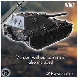 Jagdpanzer V Jagdpanther II - 3D STL File | Hartolia Miniatures