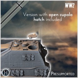 Jagdpanzer V Jagdpanther II - 3D STL File | Hartolia Miniatures