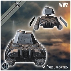 Panzer V Flakpanther 341 mit 20 mm - 3D STL File | Hartolia Miniatures