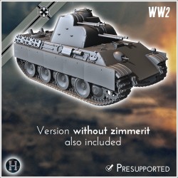 Panzer V Flakpanther 341 avec 20 mm - STL 3D | Hartolia Miniatures