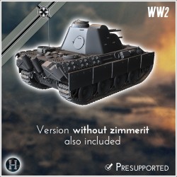 Panzer V Flakpanther 341 avec 20 mm - STL 3D | Hartolia Miniatures