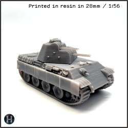 Panzer V Flakpanther 341 avec 20 mm - STL 3D | Hartolia Miniatures