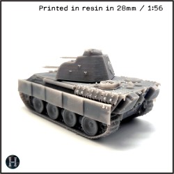 Panzer V Flakpanther 341 mit 20 mm - 3D STL File | Hartolia Miniatures