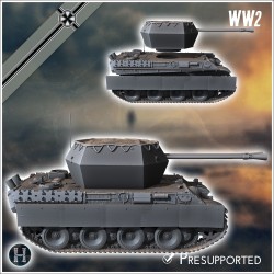 Panzer V Flakpanther 55 mm (closed... - 3D STL | Hartolia Miniatures