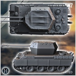 Panzer V Flakpanther 55 mm (version... - STL 3D | Hartolia Miniatures