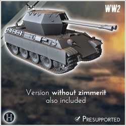 Panzer V Flakpanther 55 mm (version... - STL 3D | Hartolia Miniatures
