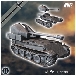 Panzer V 128 mm SPG Grille 12 (K) - 3D STL File | Hartolia Miniatures