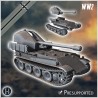 Panzer V 128 mm SPG Grille 12 (K) - 3D STL File | Hartolia Miniatures