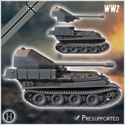 Panzer V 128 mm SPG Grille 12 (K) - 3D STL File | Hartolia Miniatures