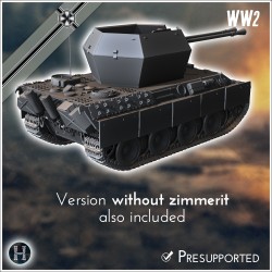 Panzer V Flakpanther 55 mm (version... - STL 3D | Hartolia Miniatures