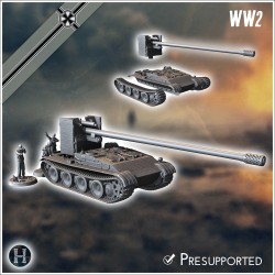 Panzer V Panther 150 mm sFH 43 Grille - STL 3D | Hartolia Miniatures