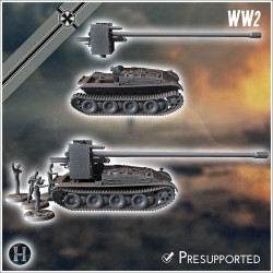 Panzer V Panther 150 mm sFH 43 Grille - STL 3D | Hartolia Miniatures