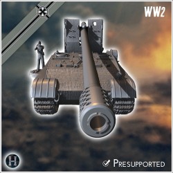 Panzer V Panther 150 mm sFH 43 Grille - STL 3D | Hartolia Miniatures