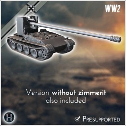 Panzer V Panther 150 mm sFH 43 Grille - STL 3D | Hartolia Miniatures