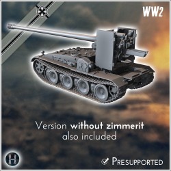 Panzer V Panther 150 mm sFH 43 Grille - STL 3D | Hartolia Miniatures
